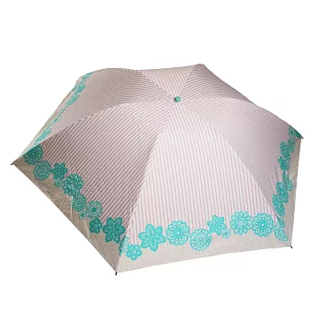 【UH】AURORA - 法式蕾絲俏麗折傘 - 淡粉條紋