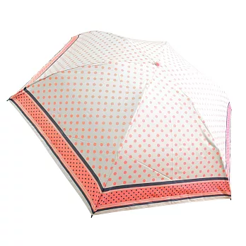 【UH】AURORA - 復古點點輕便折傘 - 粉紅色