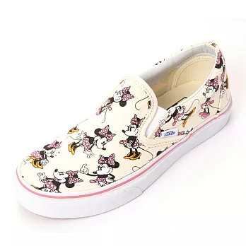 【G.T Company】VANS Slip-On Disney 迪士尼 米奇 女款4.5米白底米妮圖