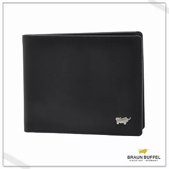 【BRAUN BUFFEL】‧德國小金牛 - 蘇蓮托系列10卡短夾 - 質感黑