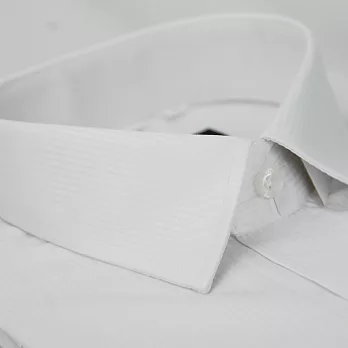 【金安德森】白色暗紋窄版短袖襯衫15.5白色