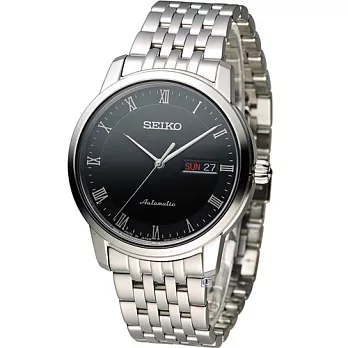 精工 SEIKO Presage 尊爵羅馬經典機械腕錶 4R36-04E0D SRP693J1 黑