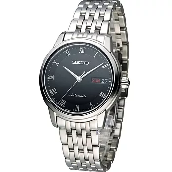 精工 SEIKO Presage 羅馬經典機械女用腕錶 4R36-04F0D SRP885J1黑