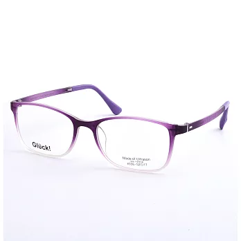 Gluck!繽紛耀眼 方框平光眼鏡 36-Violet霧紫色漸層