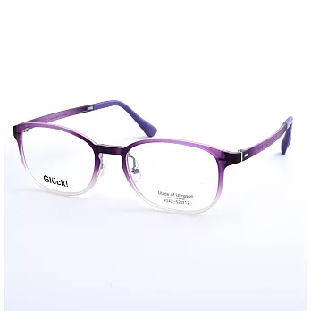 Gluck!繽紛耀眼 圓框平光眼鏡 42-Violet霧紫色漸層