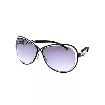 CRUSADE 完美工藝 MIT橢圓框太陽眼鏡 JSM-1307S-C35B黑色系