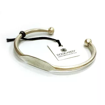 Dogeared 平衡骨 BALANCE 銀色C型硬板手環 立體百搭款 附原廠盒