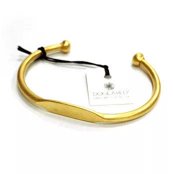 Dogeared 平衡骨 BALANCE 金色C型硬板手環 立體百搭款 附原廠盒