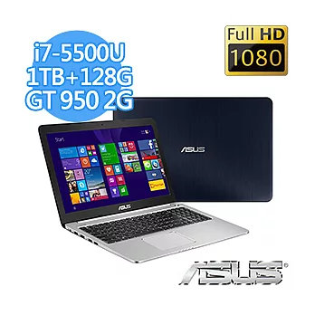 ASUS K501LX-0041A5500U 15.6吋 FHD i7-5500U GTX950 2G獨顯 金屬輕薄美型筆電