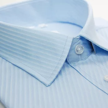 【金安德森】水藍色底白色斜紋窄版短袖襯衫15水藍色