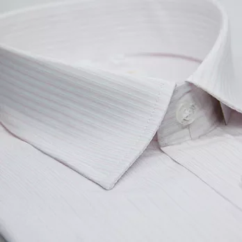 【金安德森】白底粉色金蔥條紋窄版短袖襯衫15白底粉線