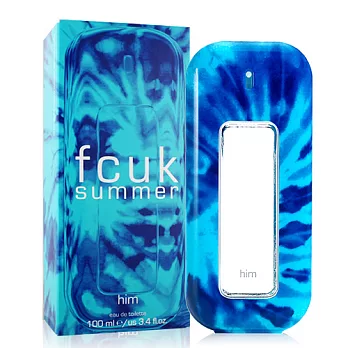 FCUK summer 男性淡香水(100ml)-贈品牌針管隨機款-效期至2016.01