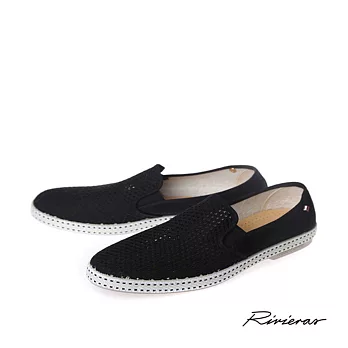 Rivieras 20° 2001 西班牙品牌編織洞洞麂皮懶人鞋至尊鞋陳冠希男款42黑色