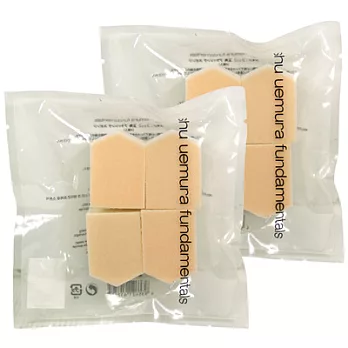 shu uemura植村秀 雙面五角海綿(四入)*2