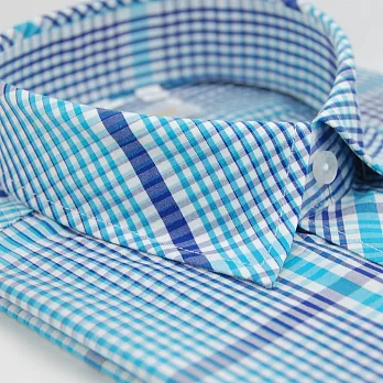 【金安德森】藍綠色格紋短袖襯衫 15藍綠色