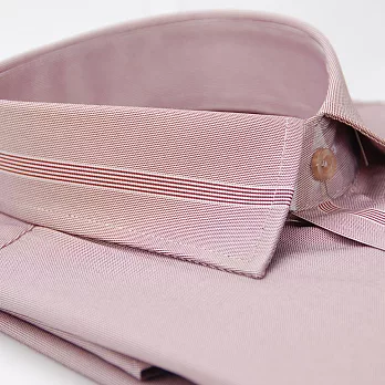 【金安德森】紫紅色紫線條變化領門襟長袖襯衫 15紫紅色