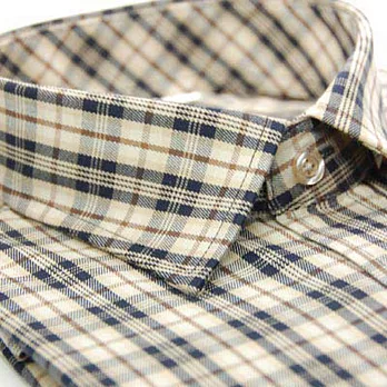 【金安德森】咖啡色經典格紋長袖襯衫15咖啡色