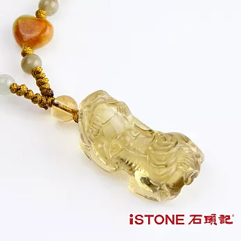 石頭記 財運黃水晶納財貔項鍊