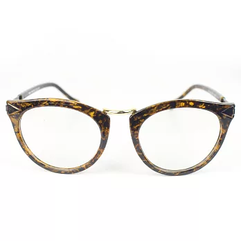 英國Natkiel-時尚琥珀紋記憶材質平光眼鏡