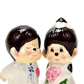 日本Sekiguchi夢奇奇MONCHHICHI【陶瓷婚紗組】小