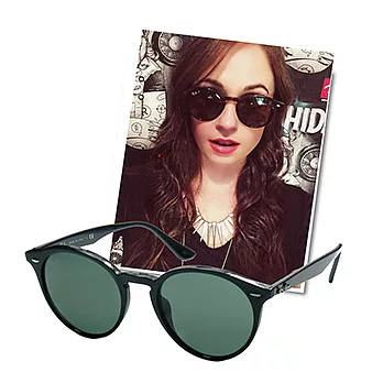 【Ray-Ban雷朋】2180F-601/71_NEW!復古圓框-雷朋太陽眼鏡(#亞洲加高鼻墊款)