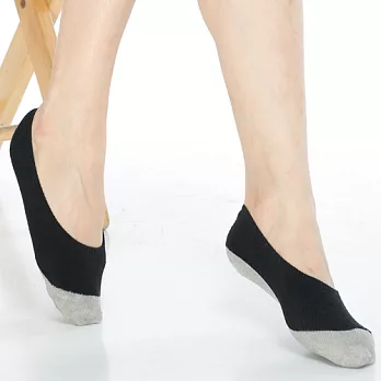 【KEROPPA】吸濕/止滑/減壓竹炭隱形襪*6雙(男女適用)C502-黑色6雙C502-黑色