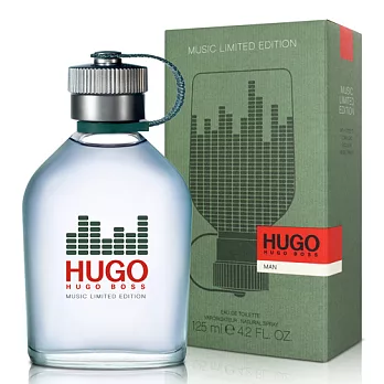 BOSS HUGO 優客音樂限量版男性淡香水(125ml)-送品牌針管隨機款