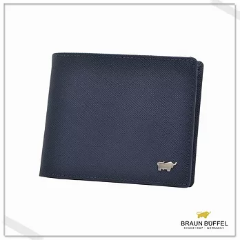 【BRAUN BUFFEL‧德國小金牛】 - 庫爾奇系列十卡短夾- 藍色