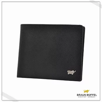 【BRAUN BUFFEL‧德國小金牛】 - 庫爾奇系列十卡短夾- 黑色