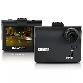 SAMPO 聲寶 MDR-S20C FULL HD 1080P 高畫質行車記錄器 (送16G記憶卡+免費基本安裝)