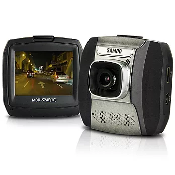SAMPO 聲寶 MDR-S24E FULL HD 1080P 高畫質行車記錄器 (送64G記憶卡+免費基本安裝服務)