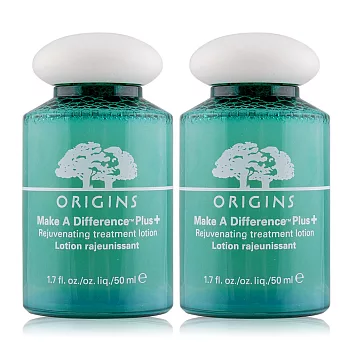 ORIGINS 品木宣言 扭轉乾坤賦活保濕美肌水Plus+(50ML)X2入