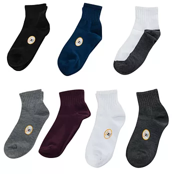 【KEROPPA】可諾帕1/2運動短襪*綜合7雙(男女適用)C962綜合7雙C962