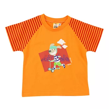 【愛的世界】純棉印圖T恤-台灣製-80橙色