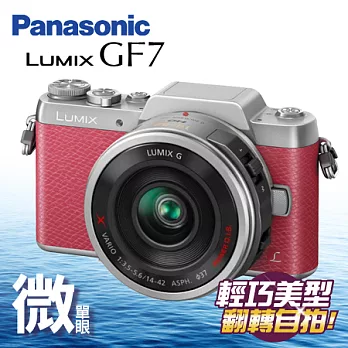 Panasonic GF7+14-42X鏡 (黑 白 粉 棕 四色) 台松公司貨 保固三年粉色