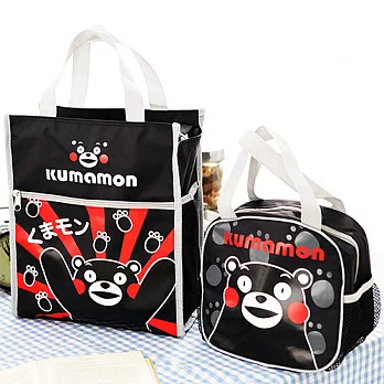 Kumamon熊本熊 直式補習袋／便當袋+單層便當袋