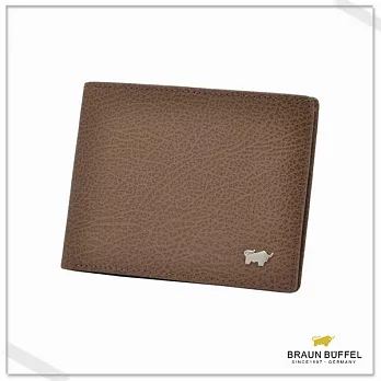 【BRAUN BUFFEL‧德國小金牛】 - 劍士系列八卡短夾- 大地色