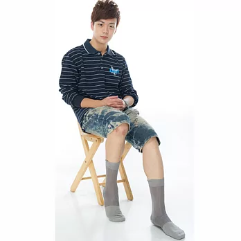 【KEROPPA】可諾帕奈米竹炭絲光棉紳士男襪x2雙C90007-灰色2雙C90007灰色