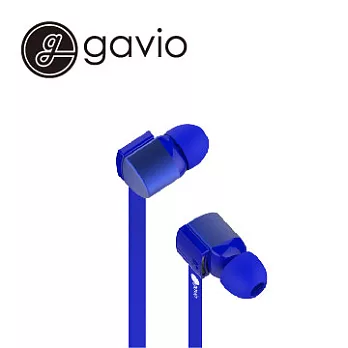 Gavio New Gazz 扁線低音線控耳機麥克風 - 寶石藍