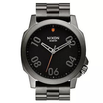 NIXON RANGER 45 SS 星際領航員時尚潮流腕錶-鐵灰x鋼帶