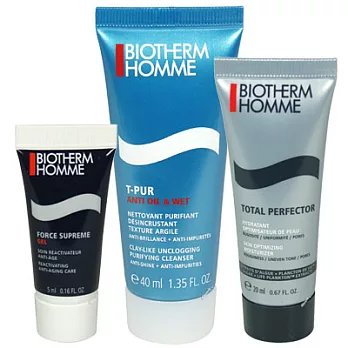 BIOTHERM碧兒泉 男仕全效去油光隨身3件組