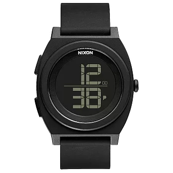 NIXON TIME TELLER DIGI潮流行者電子運動錶-黑