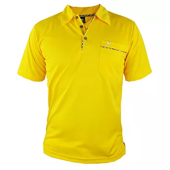 【遊遍天下】男款休閒抗UV吸濕排汗機能POLO衫(NL020)2XL金黃