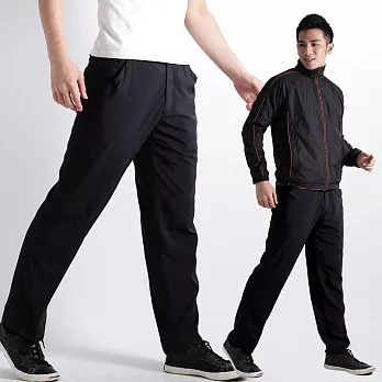 【遊遍天下】中性款抗UV舒爽速乾休閒長褲(1113)XL黑色