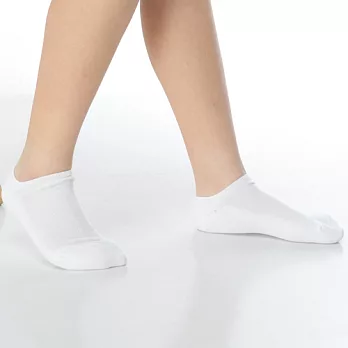 【KEROPPA】可諾帕細針毛巾底氣墊船型學生襪x4雙(男女適用)C91001-白色4雙C91001白色