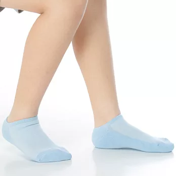 【KEROPPA】可諾帕細針毛巾底氣墊船型學生襪x4雙(男女適用)C91001-淺藍4雙C91001淺藍