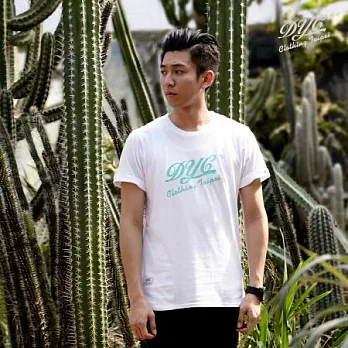 【DYC】-螢光色 LOGO 短T_S_白