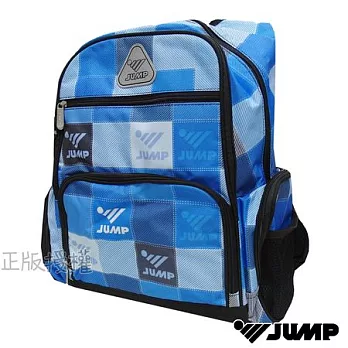 【JUMP將門】格格Blue安全反光後背書包(藍色)藍色