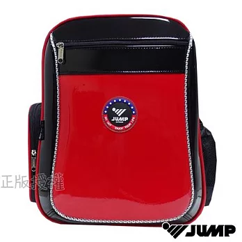 【JUMP將門】高質感亮面護脊後背書包(二色)氣質紅
