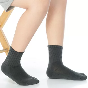【KEROPPA】可諾帕3~6歲學童專用毛巾底止滑短襪x3雙(男女適用)C93001深灰C93001深灰